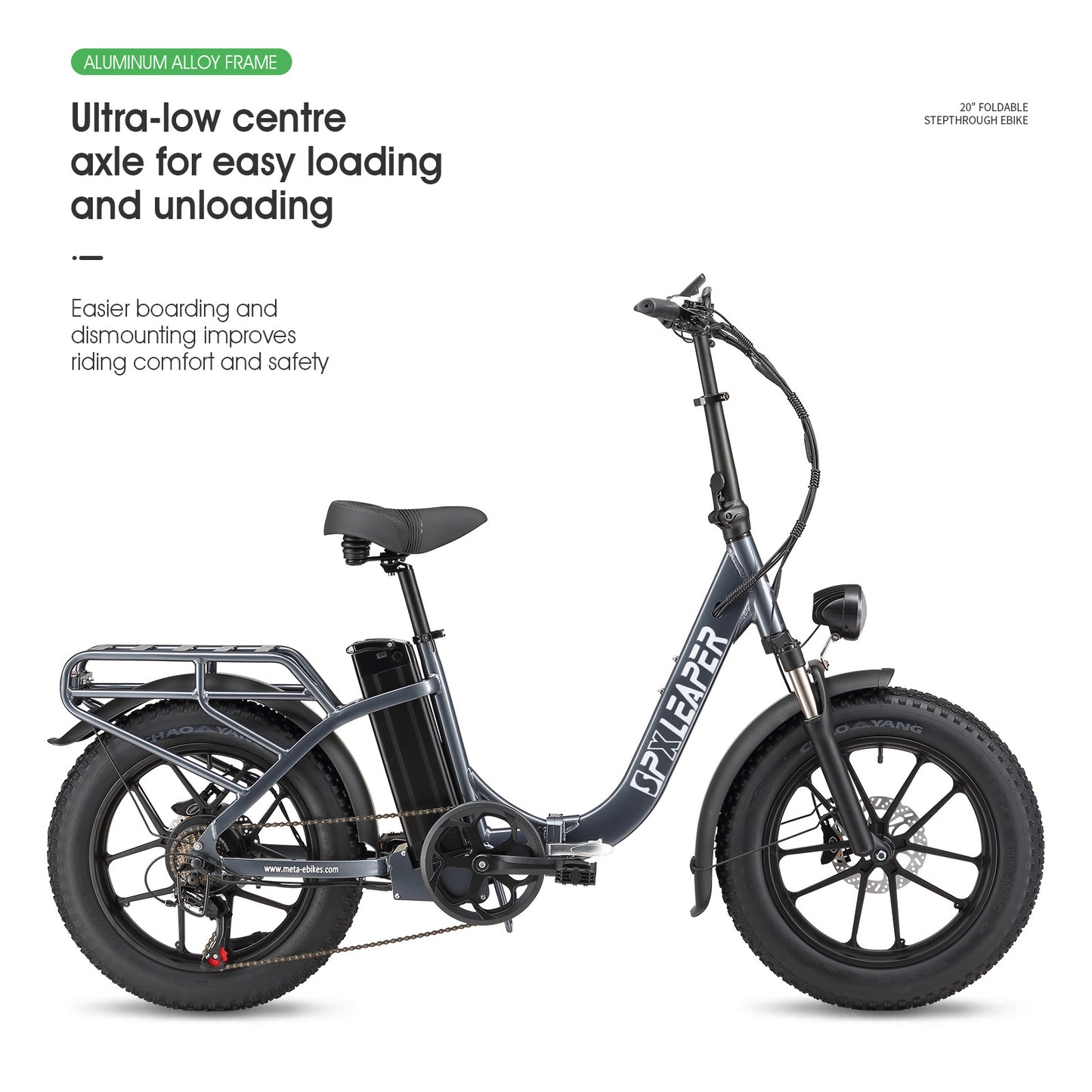 SPXLEAPER A1 750W Aluminum Alloy Folding E-Bike